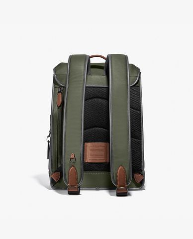  COACH - Balo nam da nắp gập League Flap In Colorblock 