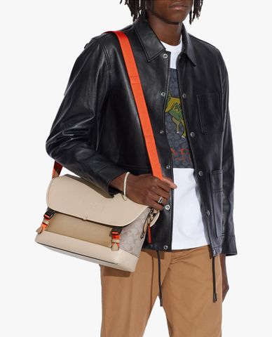  COACH - Túi đeo chéo nam chữ nhật League Bike 