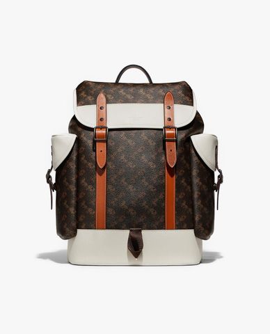  COACH - Balo nam da nắp gập rút dây thời trang 