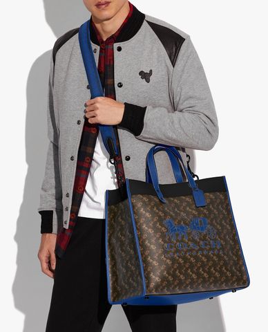  COACH - Túi tote nam phom vuông thanh lịch 