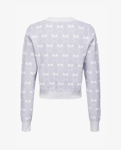  PINKO - Áo khoác cardigan nữ cổ tròn tay dài Canoro 