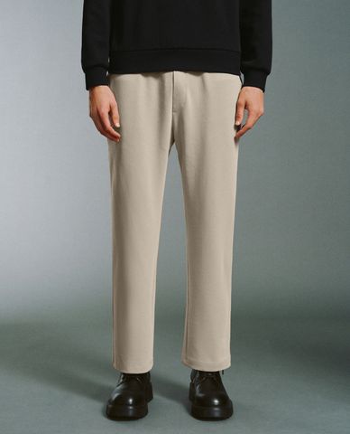  URBAN REVIVO - Quần nam ống đứng Zipper Fly Leisure 