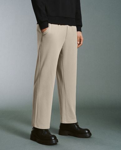  URBAN REVIVO - Quần nam ống đứng Zipper Fly Leisure 