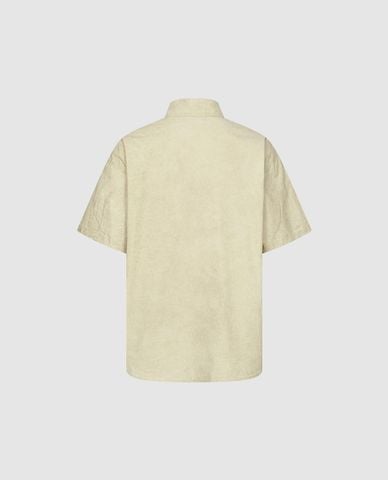  URBAN REVIVO - Áo sơ mi nam cổ bẻ tay ngắn thanh lịch 