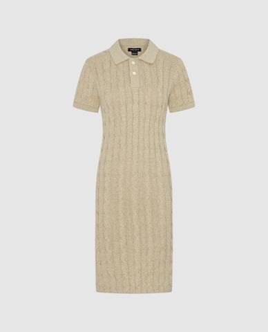  URBAN REVIVO - Đầm polo mini dệt kim thời trang 