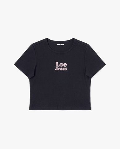  LEE - Áo croptop nữ cổ tròn tay ngắn Modern Regular 