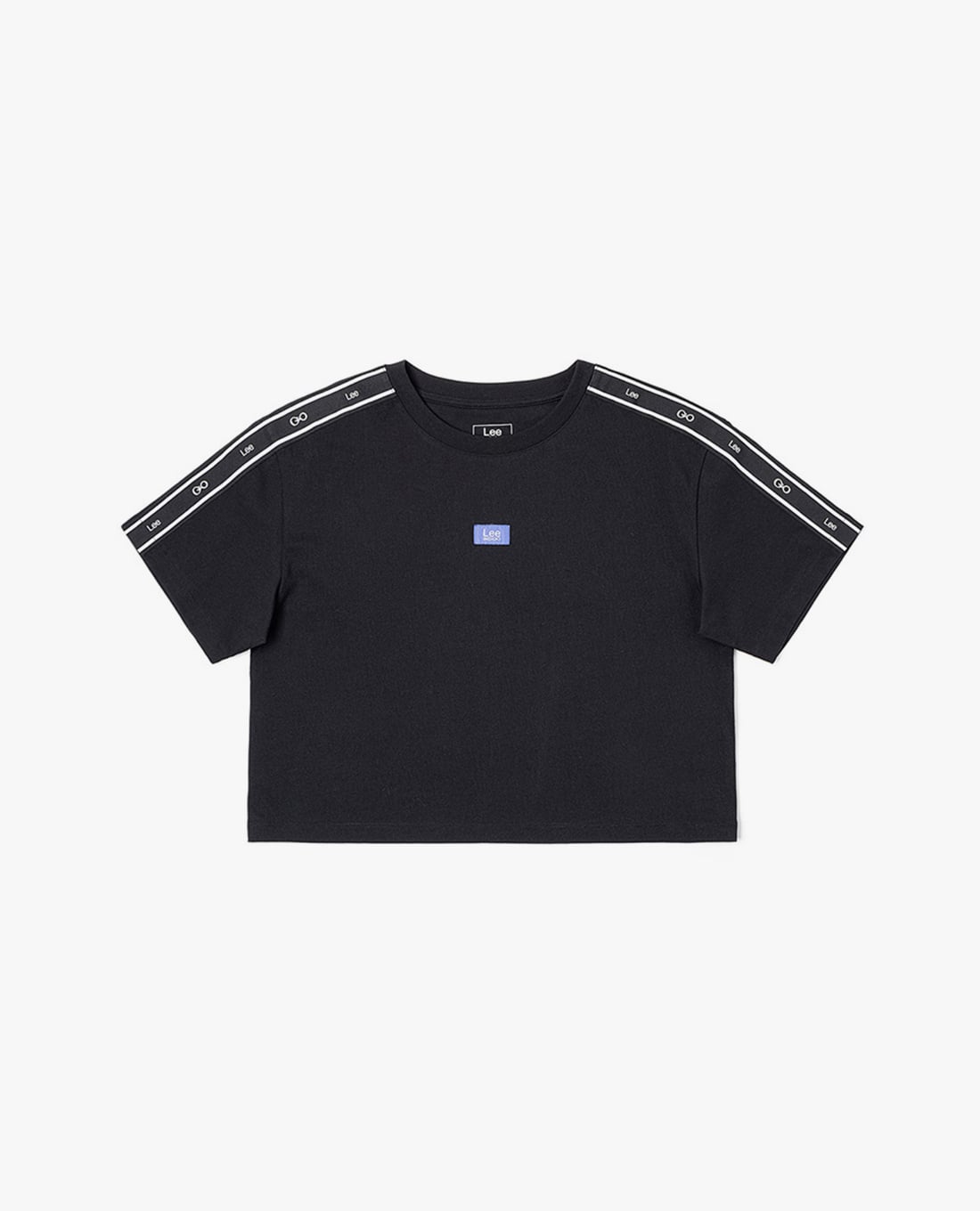 LEE - Áo croptop nữ cổ tròn tay ngắn Indigo Seasonal