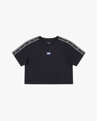  LEE - Áo croptop nữ cổ tròn tay ngắn Indigo Seasonal 