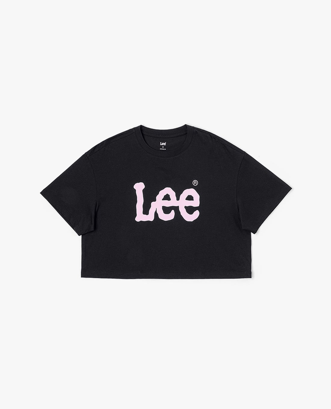 LEE - Áo croptop nữ cổ tròn tay ngắn Modern Seasonal