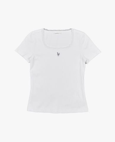  LEE - Áo thun nữ cổ vuông tay ngắn Modern Seasonal 
