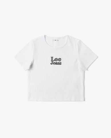  LEE - Áo croptop nữ cổ tròn tay ngắn Modern Regular 