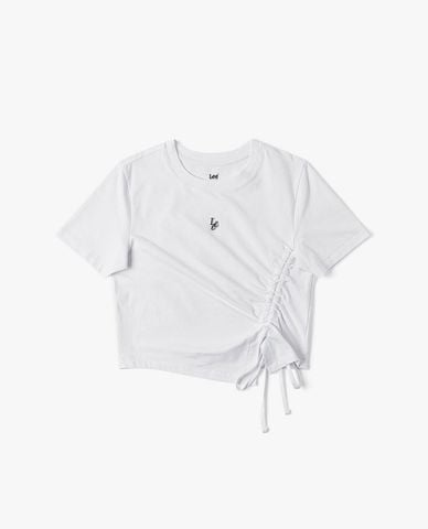  LEE - Áo croptop nữ cổ tròn tay ngắn Modern Seasonal 