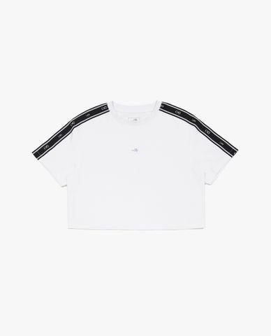  LEE - Áo croptop nữ cổ tròn tay ngắn Indigo Seasonal 