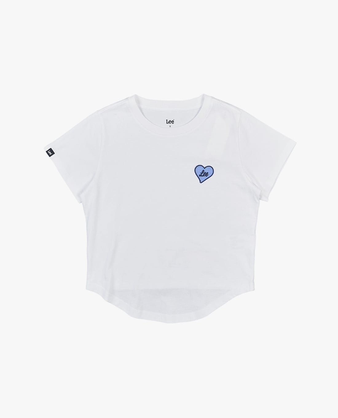 LEE - Áo croptop nữ cổ tròn tay ngắn Modern Seasonal