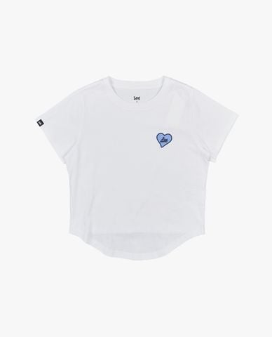  LEE - Áo croptop nữ cổ tròn tay ngắn Modern Seasonal 