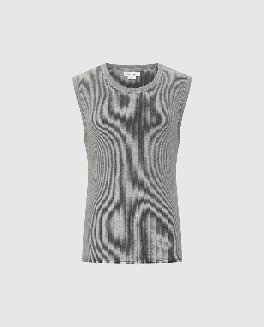 URBAN REVIVO - Áo sát nách nam cổ tròn thời trang