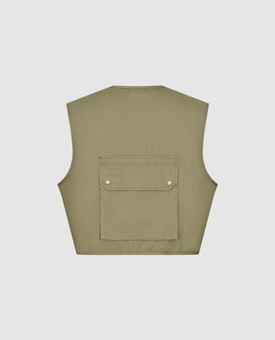  URBAN REVIVO - Áo khoác gilet nam Leisure Utility 