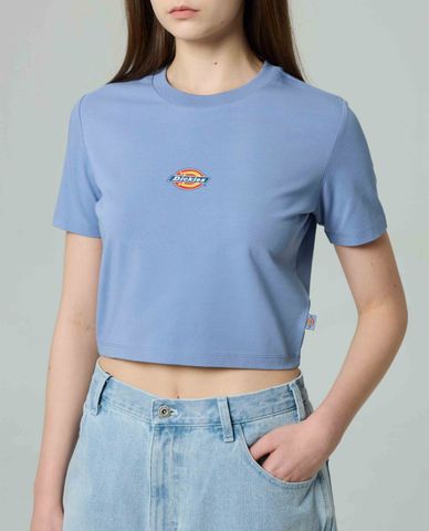  DICKIES - Áo croptop nữ cổ tròn tay ngắn trẻ trung 
