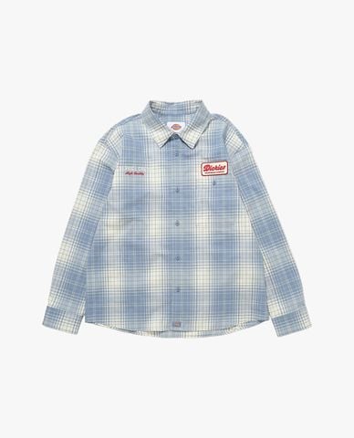  DICKIES - Áo sơ mi nam tay dài sọc caro thời trang 