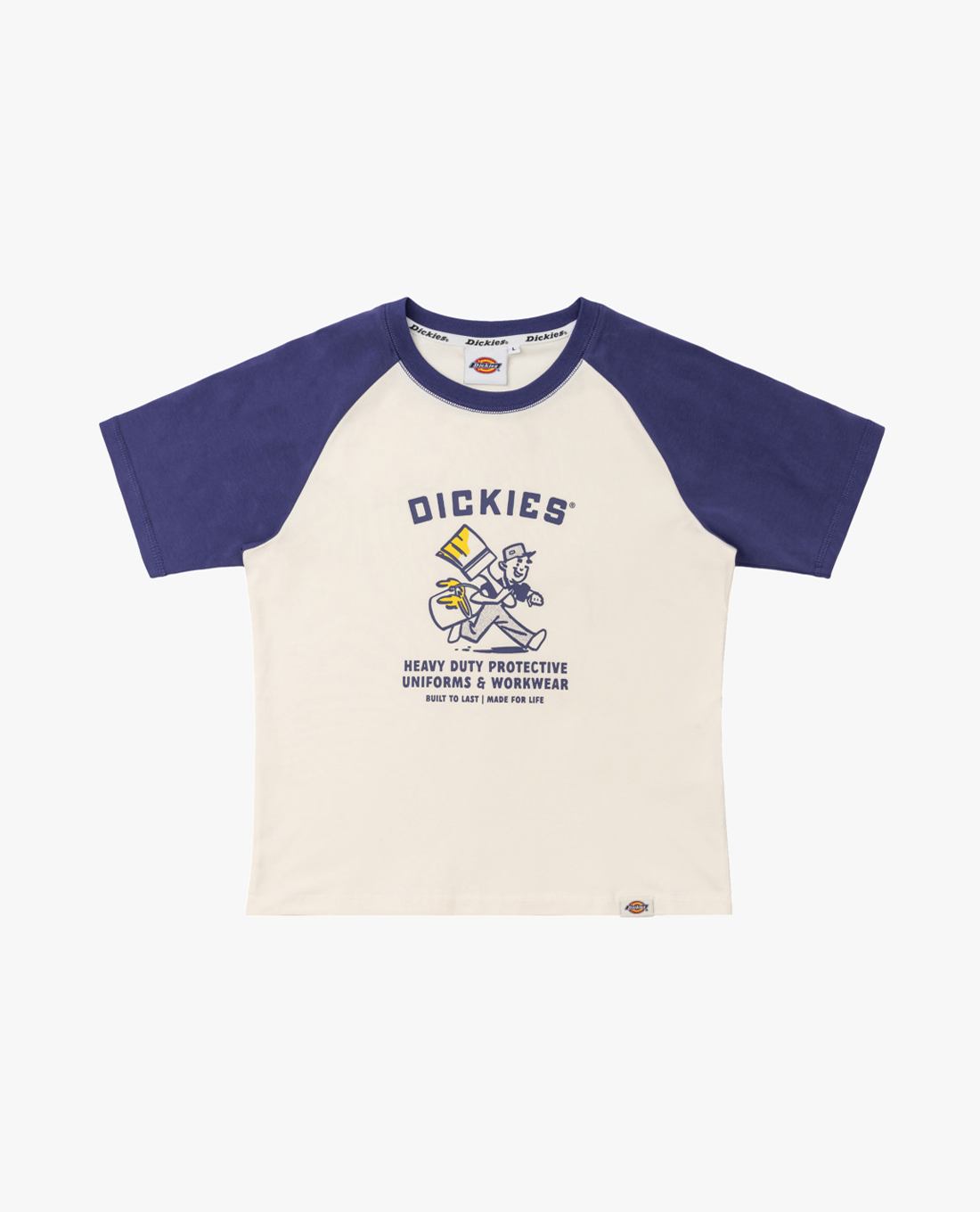 DICKIES - Áo croptop nữ cổ tròn tay ngắn trẻ trung
