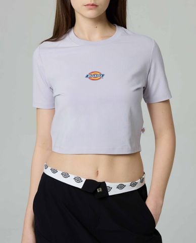  DICKIES - Áo croptop nữ cổ tròn tay ngắn trẻ trung 