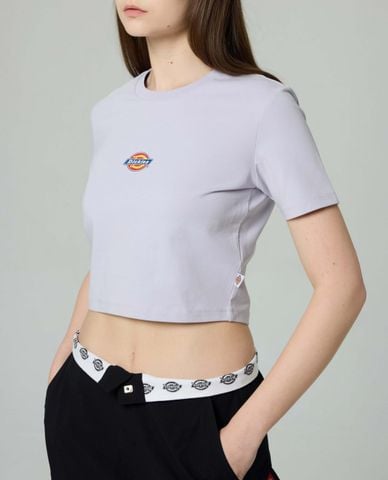  DICKIES - Áo croptop nữ cổ tròn tay ngắn trẻ trung 