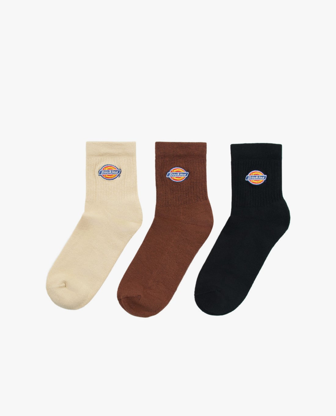 DICKIES - Set 3 đôi vớ unisex cổ cao hiện đại