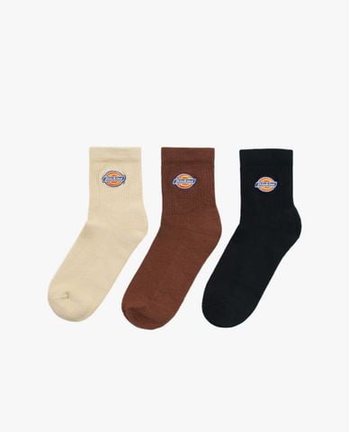  DICKIES - Set 3 đôi vớ unisex cổ cao hiện đại 