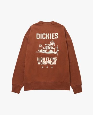  DICKIES - Áo sweatshirt nam cổ tròn tay dài Graphic Back Print 