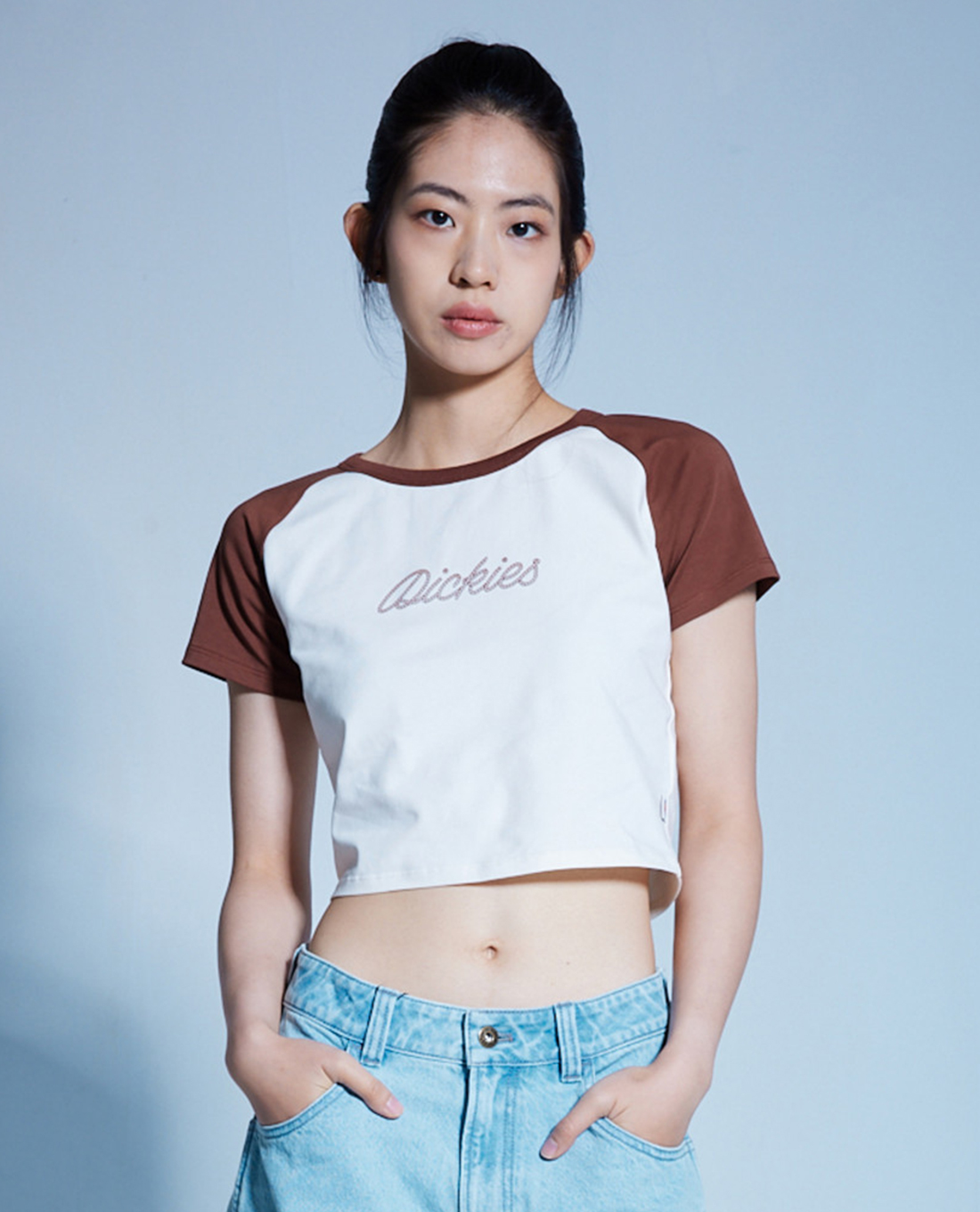 DICKIES - Áo croptop nữ cổ tròn tay ngắn Ballistic