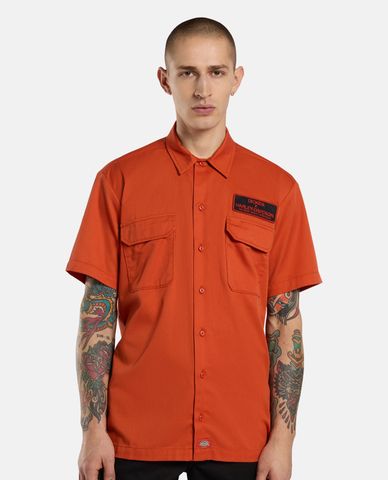  DICKIES - Áo sơ mi nam cổ bẻ tay ngắn Dickies x Harley Davidson 