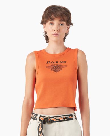  DICKIES - Áo ba lỗ nữ cổ tròn Dickies x Harley Davidson 