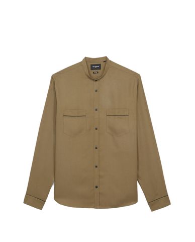  THE KOOPLES - Áo sơ mi nam tay dài Khaki Collar 