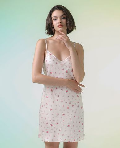  VERA - Đầm ngắn mặc nhà latin in 