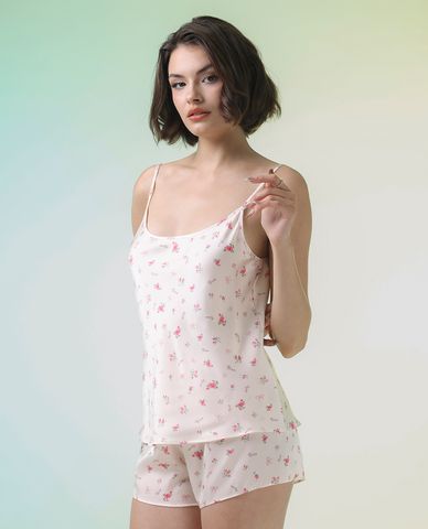  VERA - Bộ quần áo nữ ngắn mặc nhà latin in 