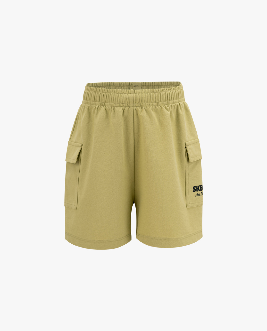 SKECHERS - Quần short bé gái lưng thun phối túi hộp