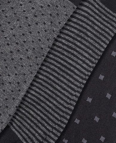  CHARLES TYRWHITT - Set 3 đôi vớ cổ cao nam Cotton 