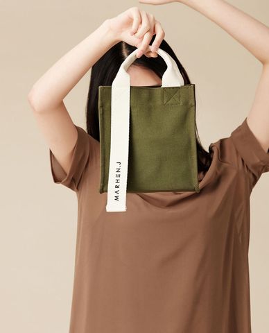  Marhen.J - Túi đeo vai nữ chữ nhật vải bố Ricky Mini 