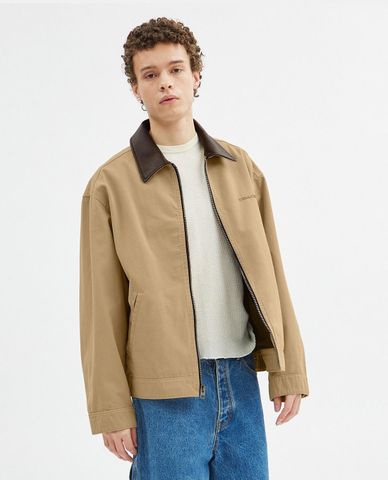  COACH - Áo khoác sơ mi nam cổ bẻ tay dài Twill Work 