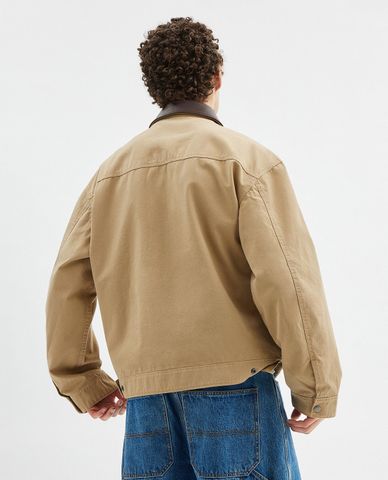  COACH - Áo khoác sơ mi nam cổ bẻ tay dài Twill Work 