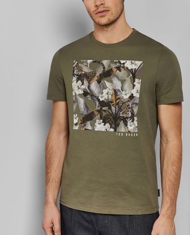  TED BAKER - Áo thun nam cổ tròn Forge 