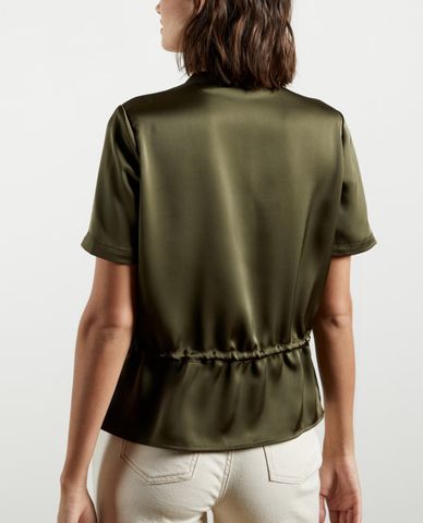  TED BAKER - Áo kiểu nữ cổ tròn tay ngắn Ayvaa 