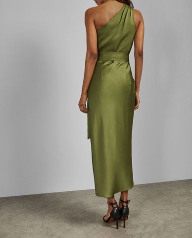  TED BAKER - Đầm midi dáng quấn lệch vai Gabie 