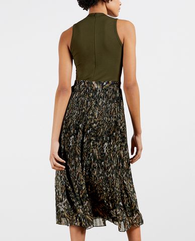  TED BAKER - Đầm midi cổ trụ sát nách Lemmie 