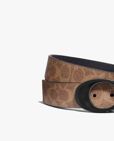  COACH - Thắt lưng nam bản vừa Signature Buckle 
