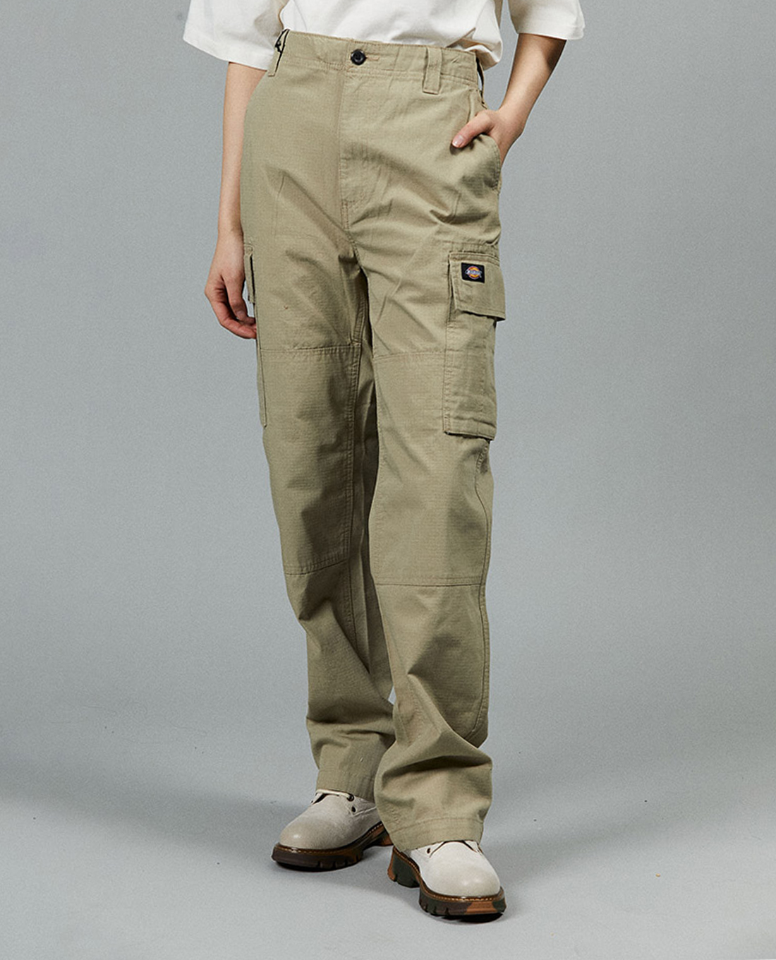 DICKIES - Quần unisex ống rộng phối túi Ripstop Cargo