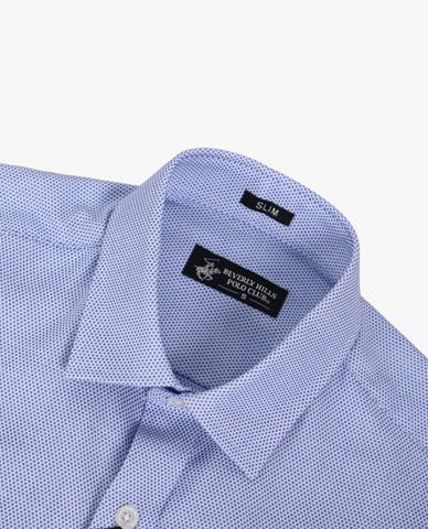  BEVERLY HILLS POLO CLUB - Áo sơ mi nam cổ bẻ tay dài phom slimfit thời trang 