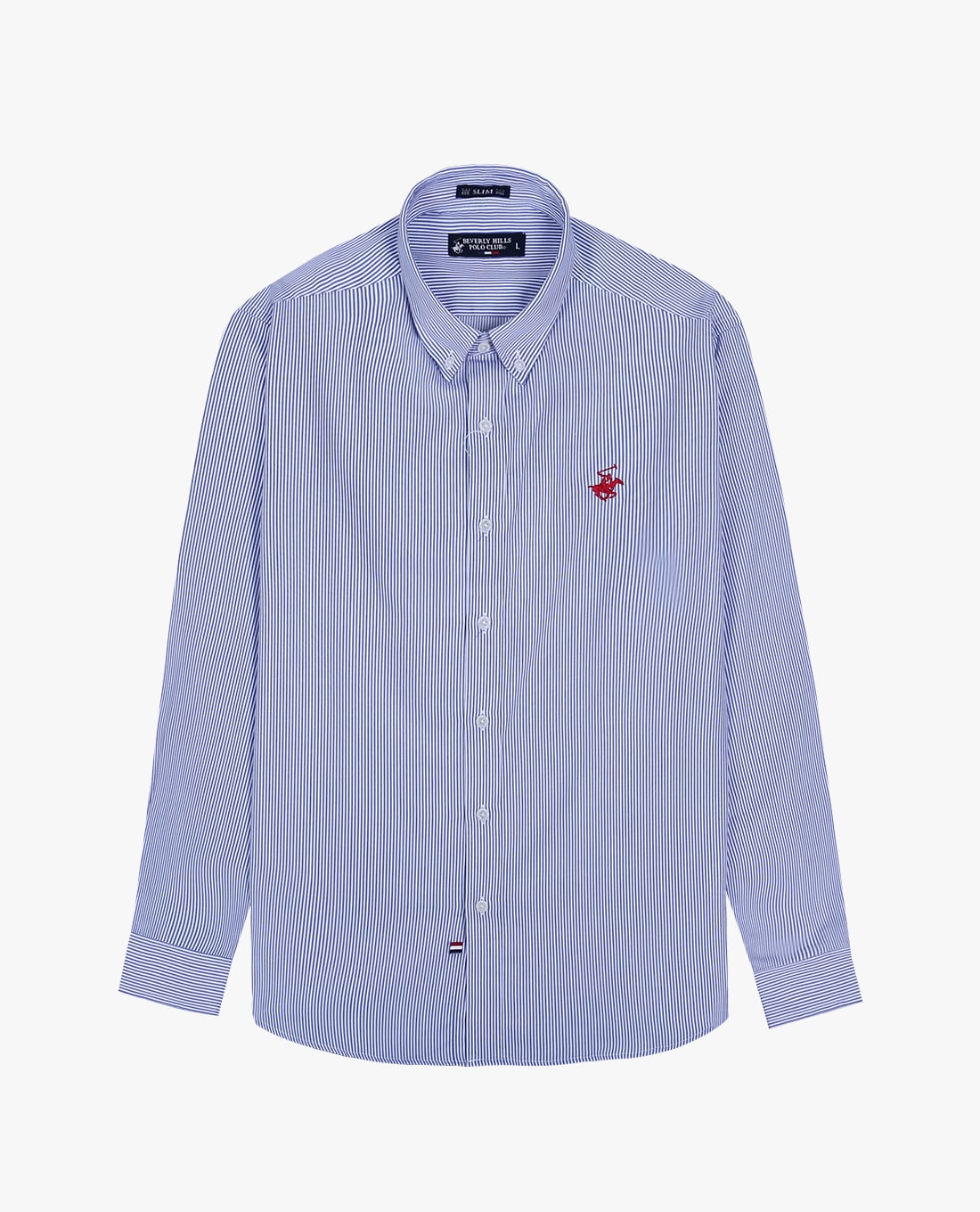 BEVERLY HILLS POLO CLUB - Áo sơ mi nam cổ bẻ tay dài kẻ sọc thời trang