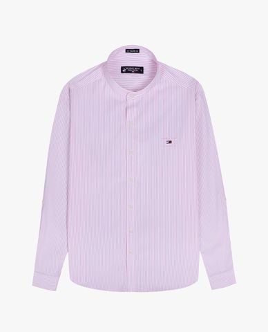  BEVERLY HILLS POLO CLUB - Áo sơ mi nam cổ trụ tay dài kẻ sọc thời trang 