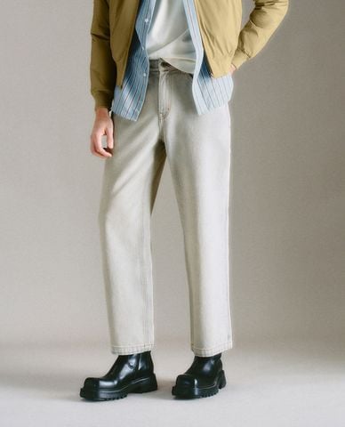  URBAN REVIVO - Quần jeans nam ống đứng hiện đại 